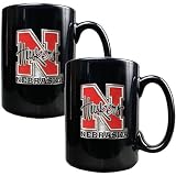 Nebraska Cornhuskers 15oz Ceramic Mug Set