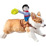 Tirain Pet Dog Costume Novelty Cowboy Riding Dress Up (S/M/L) (L)