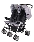 Combi Twin Sport 2 Side by Side Double Stroller - Carbon