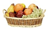2-Tone Natural Willow Tray Basket Organization for Plants/ Fruits/ Wine