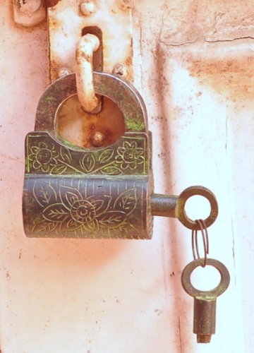 thanksgiving Antique functional garden Padlock ReproductionB00AA8CI4I
