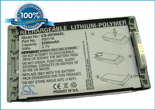 5200mAh Li-pl Battery For Archos AV504 Extended
