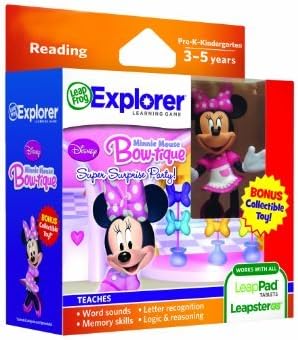 LeapFrog Explorer Disney Learning Games with Free Collectible Toy (Minnie Mouse Bow-Tique) by LeapPad