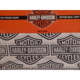 Harley Davidson Motorcycle Sheet Sets Twin Size Sheets Bedding