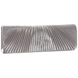 Prezzo Pleated Jeweled Clutch