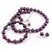 $24.99 - Light Purple 10mm Glass Pearl Necklace, Bracelet and Earring Set by Margot Townsend