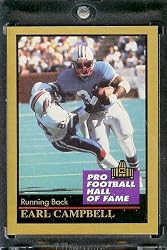 1991 ENOR Earl Campbell Football Hall of Fame Card #23 - Mint Condition - Shipped in Protectivee Acrylic Display Case !!