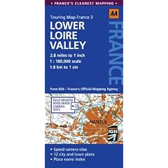 Road Map Lower Loire Valley (AA Touring Map France 03)