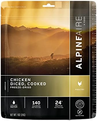 Alpine Aire Foods Chicken/Diced/Cooked/Freeze Dried (Serves 2)