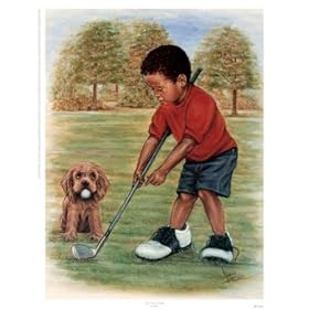 Just Like Daddy by Marla. CANVAS WITH BRUSHSTROKES with 1 1/2 inch bars. 11.94 inches width by 15.87 inches height. Highest Quality Art Poster Print