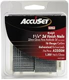 AccuSet A401259 1-1 4-Inch by 16 Gauge Finish Nail (1,200 per Box)