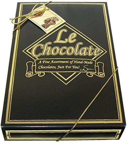 Le Chocolate Rectangular Collection - Chocolate Gift - Assorted Chocolate Truffles. (Black)