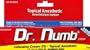 2 Tubes Dr. Numb STRONGEST Topical Numbing Anesthetic Cream 5% lidocaine 30 grams