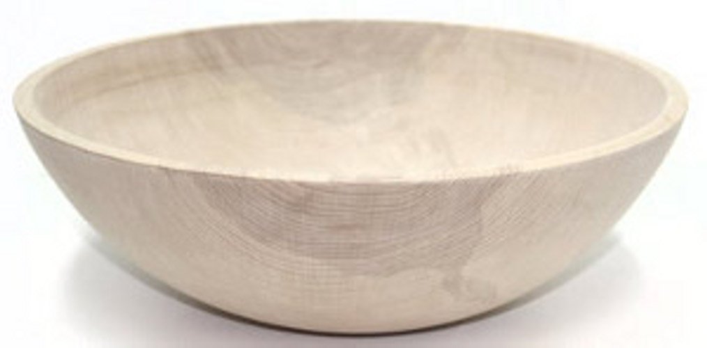 17 Inch Unfinished Solid Beech Wood Bowl eBay