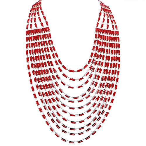 Zhenhui High Quality Vintage Bohemia Multilayer Beads Choker Chain Necklace Women Girls Fashion Jewelry Accessories