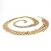 DOTASI Womens Metal Body Waist Chain Bikini Belly Sterling Gold Tone Cross Over Body Chain Necklace