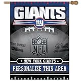New York Giants Personalized Vertical Flag: 27x37 Banner