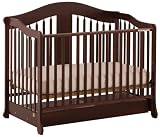Sealy Stain:Stork Craft Rochester Stages Fixed Side Crib, Cherry
