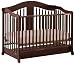 Stork Craft Rochester Stages Fixed Side Crib, Cherry