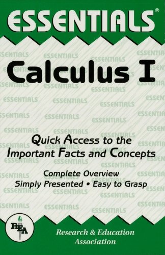 Calculus I Essentials: v. 1 (Essentials Study Guides)