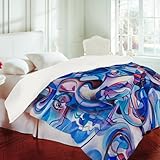 IMAGE OF Duvet Cover Electric Blue (by DENY Designs)