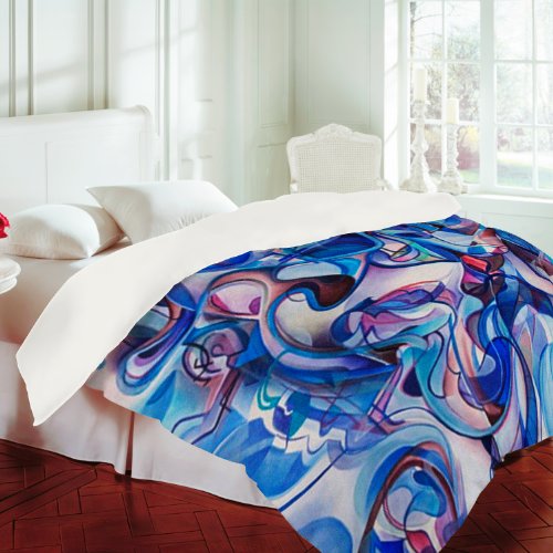 Duvet Cover Electric Blue (by DENY Designs)