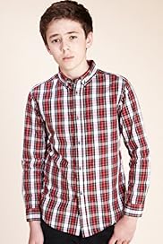 Boys Limited Pure Cotton Checked Tartan Shirt