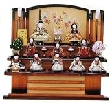 ひな人形 木目込 大里彩 作 十人飾り 4fk8301 段飾り 雛人形