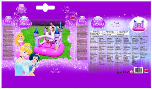 Imagen 4 de Bestway 91050B - Castillo hinchable de las Princesas Disney (157 x 147 x 163 cm), color rosa