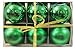 9pk 80mm Shatterproof All Green Christmas Tree Ornaments