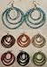 Hoop Earrings, Beaded - 7 Fun Colors