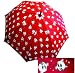 Punk Rock Retro CATS ON RED Red Rain Umbrella