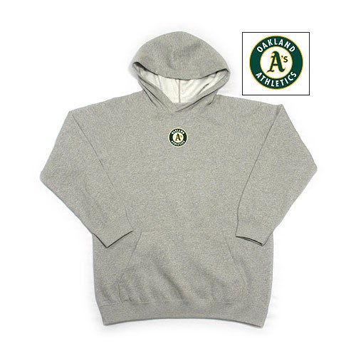 Oakland Athletics MLB "JV" Youth Pullover Hooded Sweatshirt For Kids (Heather)