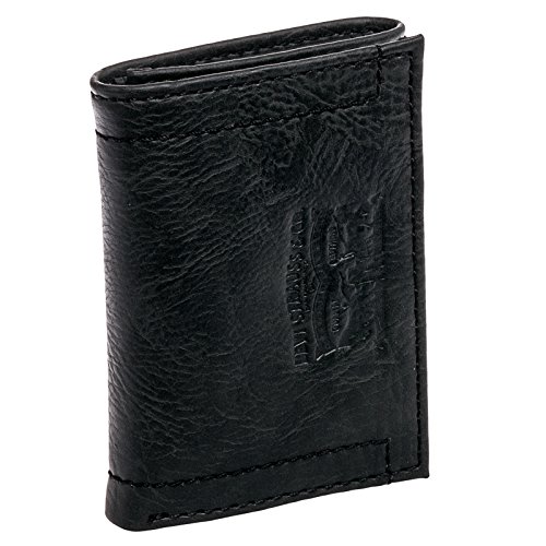 Levi's Mens Leather Trifold Wallet w/ Embossed Logo