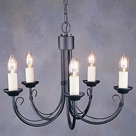 Carisbrooke 5 light Black