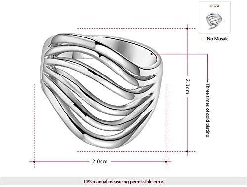 ROXI 18K Platitum Plated Thinking Ring Best Christmas Gifts (Available in Sizes 6 7 8)