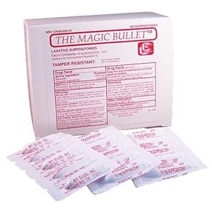 Magic Bullet Suppository - Magic Bullet Suppositories, Box of 100 - CCMB100