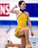 Sasha Cohen Autographed/Hand Signed 8x10 Photo (Olympics, Figure Skating) PSA