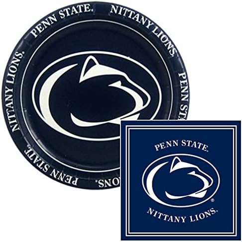 Penn State Nittany Lions Lunch Napkins & Plates Party Kit for 8