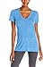 adidas Women's 24 Seven Deep V-Neck Tee, Bold Sky Blue, Small