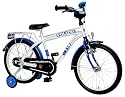 Kinderfahrrad 18" Zoll (=45,7cm) POLIZEI oval silber-blau