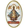 Car Visor Clip - Our Lady of San Juan de Lagos - 1.75"x1.0" - Clip on