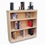 Gothic Cabinet Craft Unfinished Real Wood Bookcase W/ 2 Adjustable Shelves