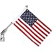 Diamond Plate BKFLGCS 3 Piece Motorcycle Flagpole Mount with Cross and USA