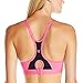 Champion Women's the Show-Off Sports Bra, Black Stripe/Black, X-Large