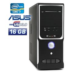Leiser PC - CSL Speed 4718 (Core i7) - Gaming QuadCore! PC-System mit Intel Core i7-2600 4x 3400 MHz, 1500GB SATA, 16384MB DDR3, ASUS Mainboard, GeForce GT 520 2048MB, DVD-RW, CardReader, 7.1 Sound, GigLAN, USB 3.0
