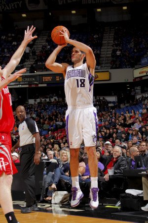 Houston Rockets v Sacramento Kings: Omri Casspi Photographic Poster Print by Rocky Widner, 8x12