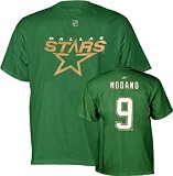 Mike Modano Dallas Stars Green Name and Number T-Shirt