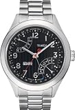 Timex Men's T2N505DH Intelligent Quartz T Series Perpetual Calendar Black Dial Silver Case Bracelet Watch