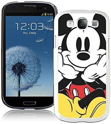 Mickey Mouse White Samsung Galaxy S3 Cellphone Case Lovely and Grace Look